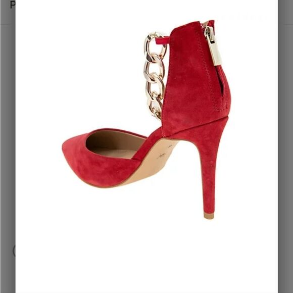 New BCBGeneration Haindi-3 Back-zip closure gold tone chain Goat leather size 11 - Picture 3 of 5